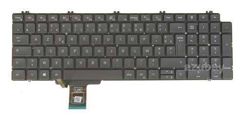 Teclado para DELL Precision 7550 7750 gris negro, para versión de retroiluminación, tirado - Imagen 10 de 12