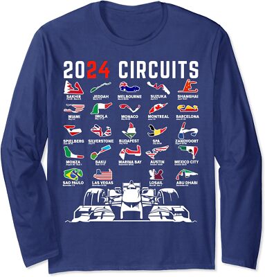 2024 Formula Racing Track Formula Race Formula Car Long Sleeve T-Shirt