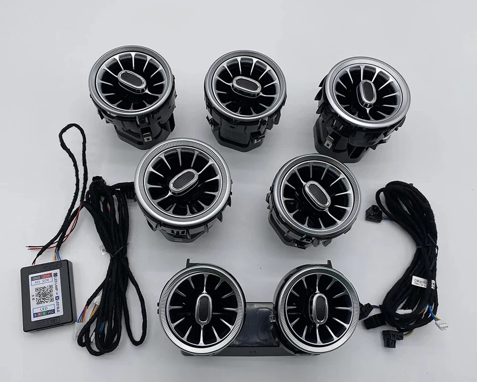 【256 color】RGB LED Air Vent Light Fits For Mercedes Benz C-Class W205 / GLC X253 — 第 2/4 张图片