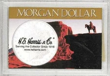 Harris Holder For 1 Silver Morgan Dollar Frosty Case 2x3 Snaplock Display