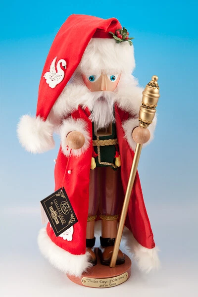 NIB Steinbach 12 days of Christmas 7 Swans Swimming Part 4 Santa Nutcracker
