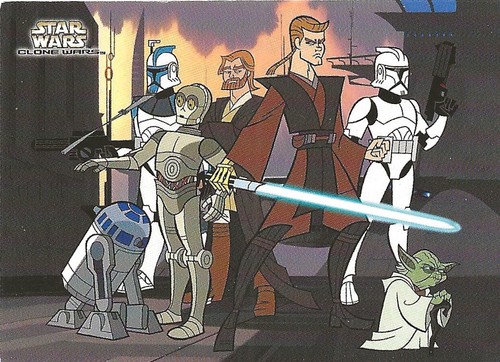 STAR WARS CLONE WARS ANIMATED CARDS 1 TO 90 BASE / BASIC CARDS BY TOPPS - Picture 13 of 109