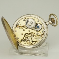 Rare Antique Silver Pocket Watch Men's no fusee duplex chronometer no repeater
