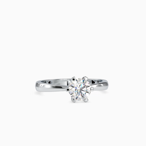 Stunning 1 Carat Round Certified VVS Lab Grown Engagement Ring 10k Gold - Video 1 of 1