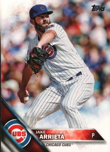 2016 Topps Baseball #264a - Jake Arrieta - Chicago Cubs 16-780