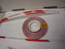 3M WHITE  RED Reflective Diagonal Stripe Conspicuity Tape 1/4" x 37' Custom