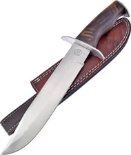 Chipaway Warrior Bowie knife with leather sheath