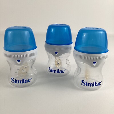 Similac Baby Bottles Intellivent Smart Close Easy Mix Infant Feeding 4 Ounce