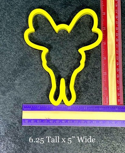 Lot of 3 Large Plastic Cookie Cutters 6” Fairy Fairie 4” Pumpkin, 2.25” Tulip - Picture 2 of 7