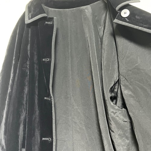 J.Jill Velvet Coat Black LP Size Vintage Cotton Blend Elegant Soft Women’s rare - Picture 7 of 9