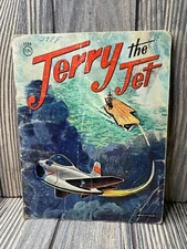 Vintage 1964 Saalfield "Jerry The Jet" Childrens Book
