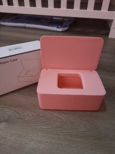 New In Box Wet Wipes Dispenser Box Baby Wipes Case Pink