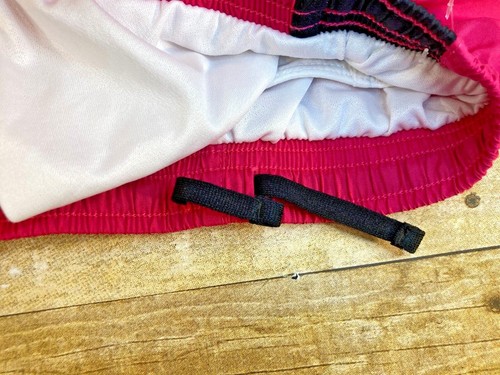 NIKE SHORTS YOUTH L RUNNING 4" BUILT IN PANTY PINK WHITE MESH ACCENT ⭐️MINT⭐️ - Picture 4 of 8
