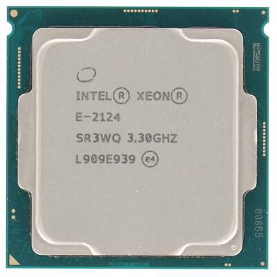 Intel Xeon E-2124 4-Core 3,3GHz 8M 8GT/s 71W FCLGA1151 - SR3WQ