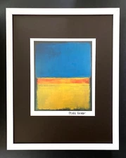 MARK ROTHKO + SIGNED PRINT + ABSTRACT ART + EXPRESSIONIST + MINIMALIST + FRAMED