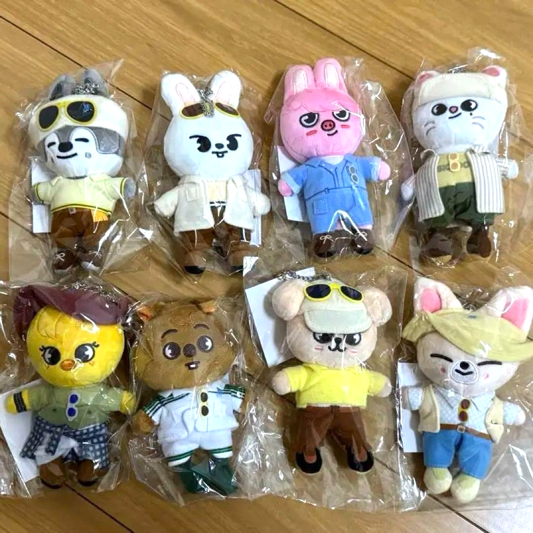 StrayKids SKZ SKZOO Bag Charm PLUSH Complete Set of 8 POP-UP STORE