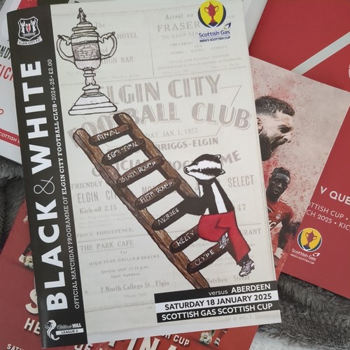 Aberdeen cup run 2025 All 5 programmes inc Elgin Dunfermline semi and final - Picture 3 of 8