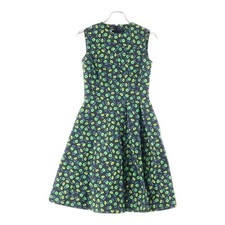 PRADA 16SS Flower Gross Pattern Print Denim Crew Neck Sleeveless Medium F Used 4