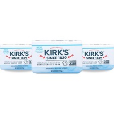 Kirk'S Castile Bar Soap Original Fresh Scent 4 Oz 3 Pack