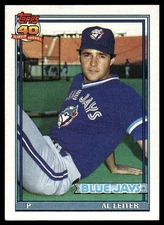 1991 Topps #233b Al Leiter F* on copyright line