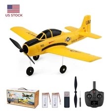 WLtoys A210 4-CH RC Plane, 2.4GHz T28 Trojan RC Airplane, Gifts for Adults Boys
