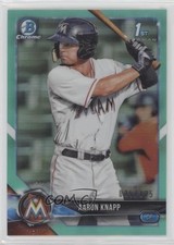 2018 Bowman Chrome Prospects Aqua Refractor 25/125 Aaron Knapp #BCP5 y0i