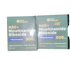  2 Pack NAD Nicotinamide Riboside Aging Support Supplement Exp:11/2026