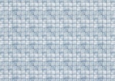 Dollhouse Blue Grey Tile Floor Lightly Embossed 1:12 Miniature Card Stock