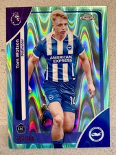 Tom Watson 2026 Topps Chrome Premier League EPL AQUA RayWave /199 RC Brighton