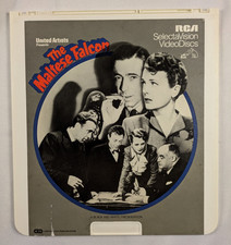 The Maltese Falcon - Bogart - RCA Selectavision CED Disc - Great Movie Artwork