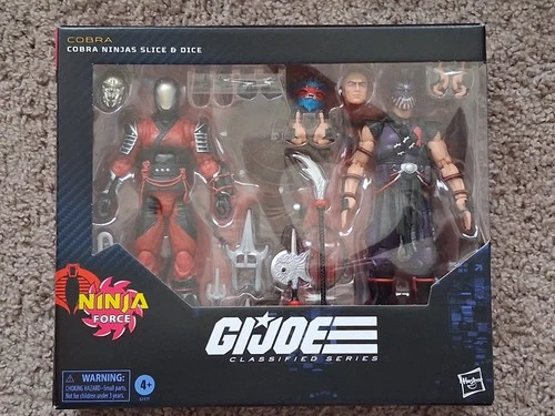 Hasbro G.I. Joe Classified  6” Cobra Ninja Force Slice & Dice Two Pack #160