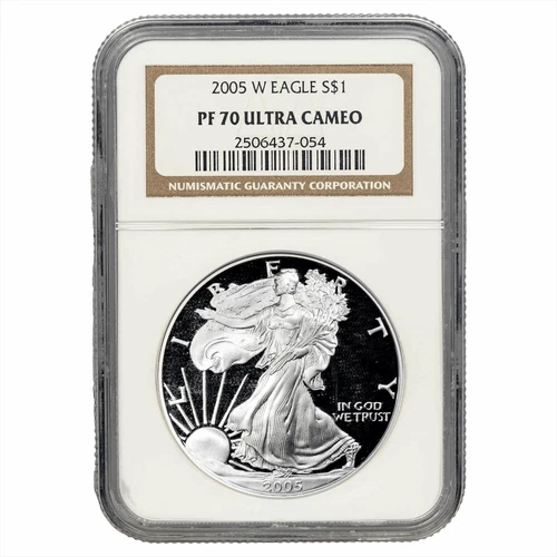 2005-W American Silver Eagle 1ozt .999  NGC PF70 Ultra Cameo