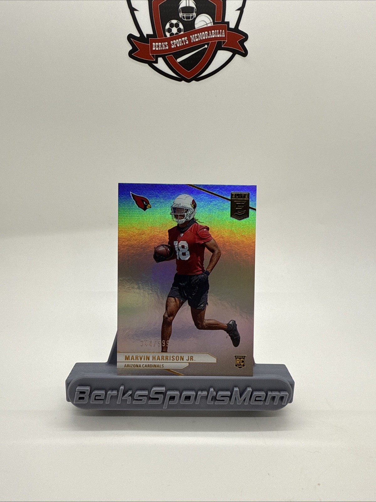 2024 Panini Donruss Elite Silver Holo Marvin Harrison Jr. Rookie /999 Cardinals