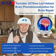 1070nm Near Infrared Light Physical Therapy Depression Anxiety PBM Brain Helmet