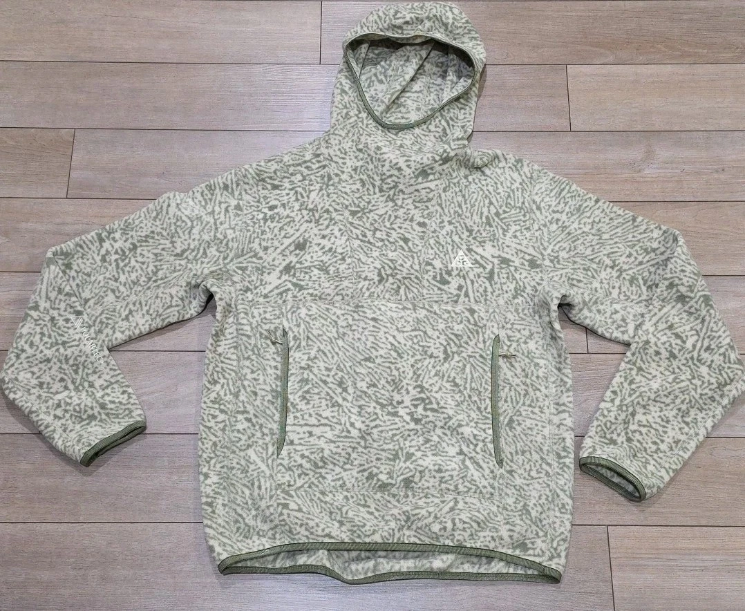 New $145 Nike Mens S ACG Wolf Tree Therma-Fit Camo Pullover Hoodie DR5733-247