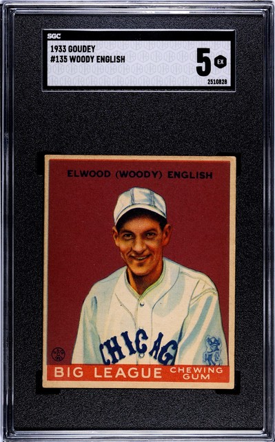 1933 Goudey Woody English #135, SGC 5