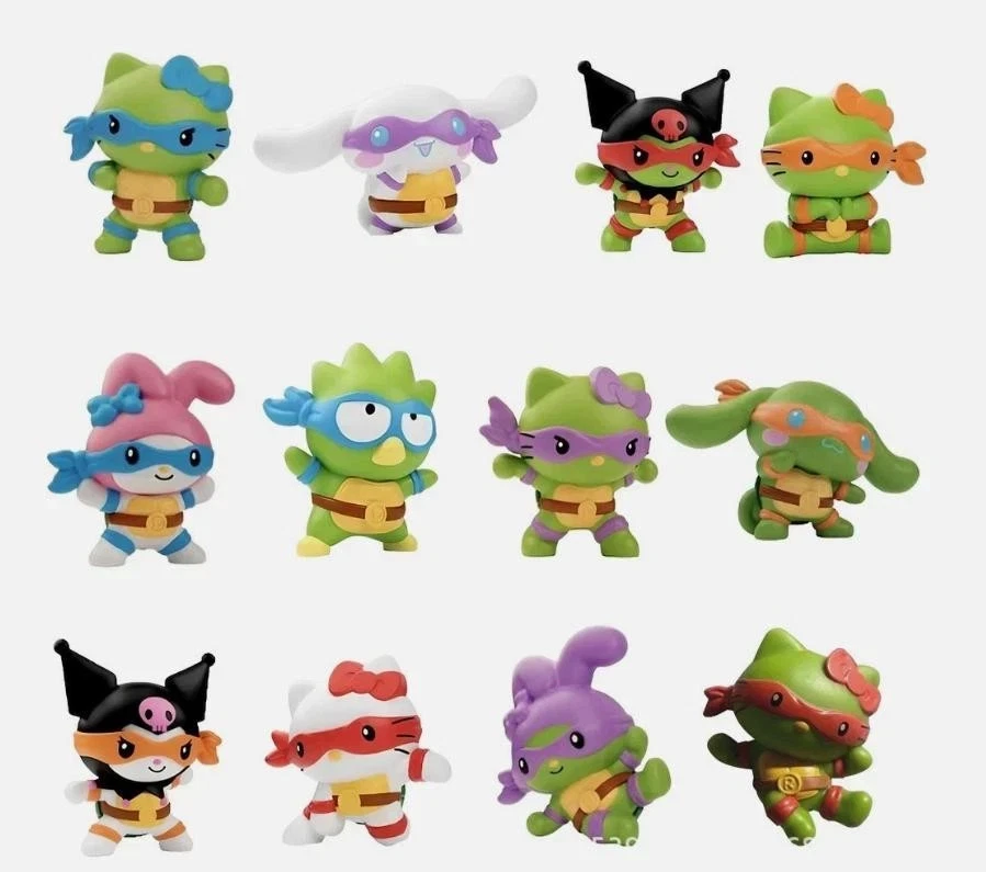 MCDONALD'S 2025 Teenage Mutant Ninja Turtles Hello Kitty Happy Meal Spielzeug 1-11 Set
