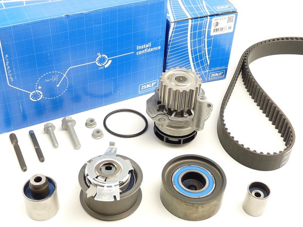 Skf Zahnriemensatz Wasserpumpe Audi A3 A4 Skoda Seat Exeo Vw Golf Passat 2.0 Tdi-image