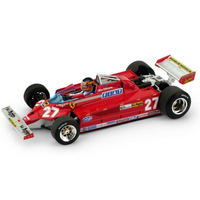 Ferrari 126 Ck G.Villeneuve 1981 N.27 Retired Italy Gp 1:43 Brumm Formula 1 -D-