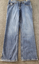 Cruel Girl Georgia Low Rise Relaxed Boot Jeans Womens 13/32x31 Med Wash Western