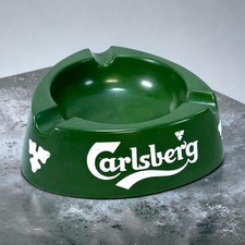 Vintage Carlsberg Beer Ashtray Green Melamine R2S Monza Made In Italy Art 263
