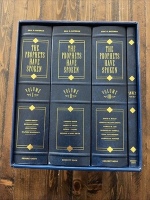 The Prophets Have Spoken 4 Vol Set Eric Bateman LDS Mormon History LDS Teachings