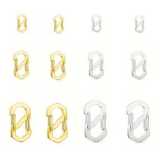 Necklace Shortener Clasp Double Opening Lobster Clasp, Stainless Steel S Lock Ch