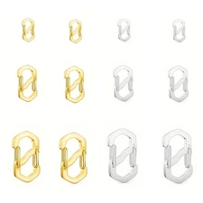 Necklace Shortener Clasp Double Opening Lobster Clasp, Stainless Steel S Lock Ch