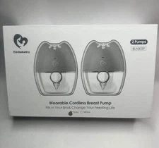 Bellababy BLA8039 Double Wearable Cordless Breast Pump - Gray (Pack of 2 Pumps)