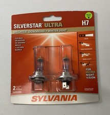 SYLVANIA H7 SilverStar Ultra Halogen Headlight Bulb H7SU.BP2 - 2 Pieces