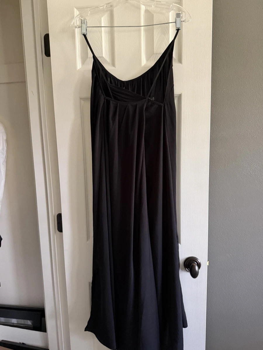 banana republic black slip dress NWT Banana Republic FACTORY Midi Slip Dress, BLACK SIZE 14T 14 T #779729 W0604H