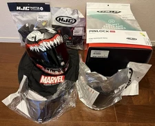 HJC Marvel Venom2 ARPHA11 Helmet L Size Glass Included Used Good Condition