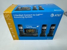 New Sealed AT T DLP73390 DECT 6.0 3-Handset Cordless Telephone 5" Color Display
