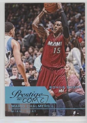 2015-16 Panini Prestige Bonus Shots Blue 38/99 Mario Chalmers #145 7n6